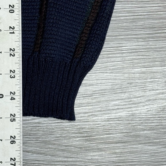 Vintage 90s Gant Rugger Sweater Mens Sz Large Heavy Knit Abstract - Picture 8 of 10